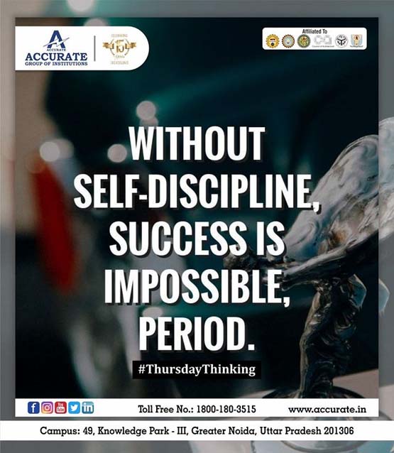 Without Self-Discipline Success Is Impossible Period