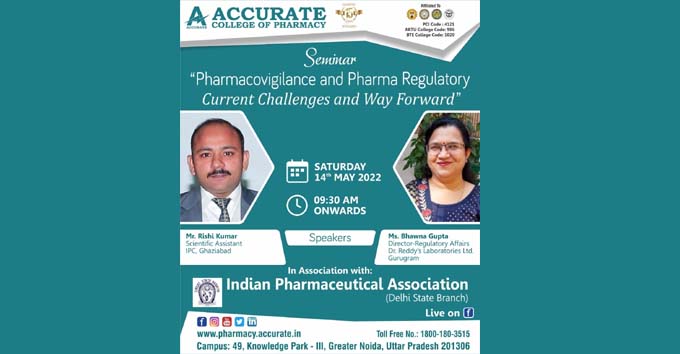 Seminar on Pharmacovigilance and Pharma Regulatory-Current Challenges and Way Forward