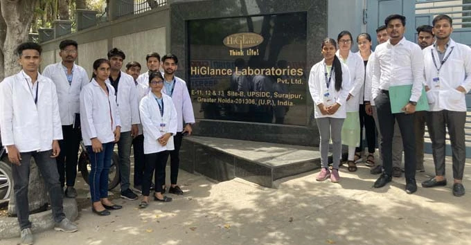Industry Visit To HiGlance Laboratories Pvt Ltd, Surajpur, Greater Noida