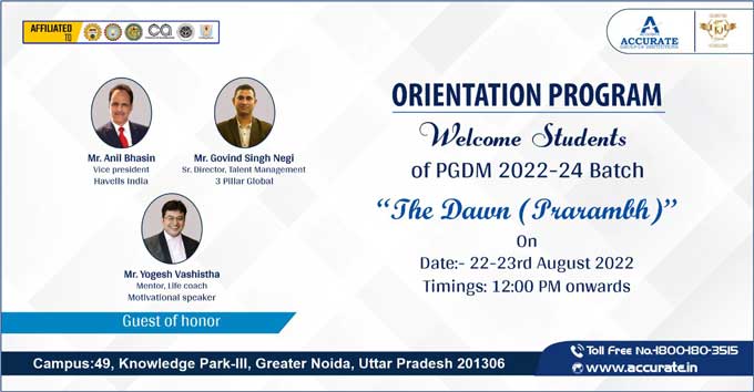 Orientation Program - The Dawn (Prarambh)
