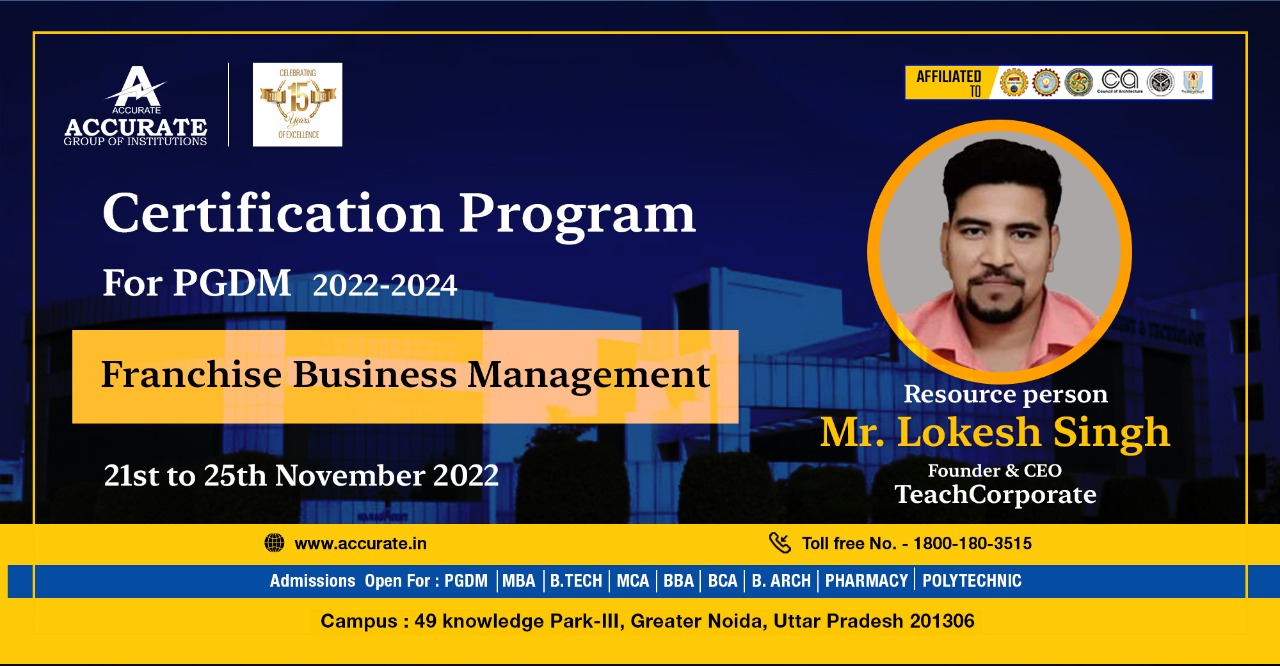 Certification Program For PGDM