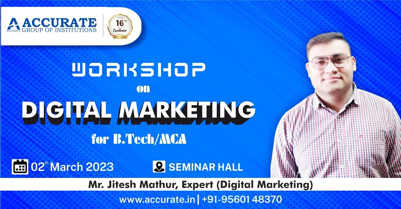 Digital Marketing Workshop by Expert Jitesh Mathur 