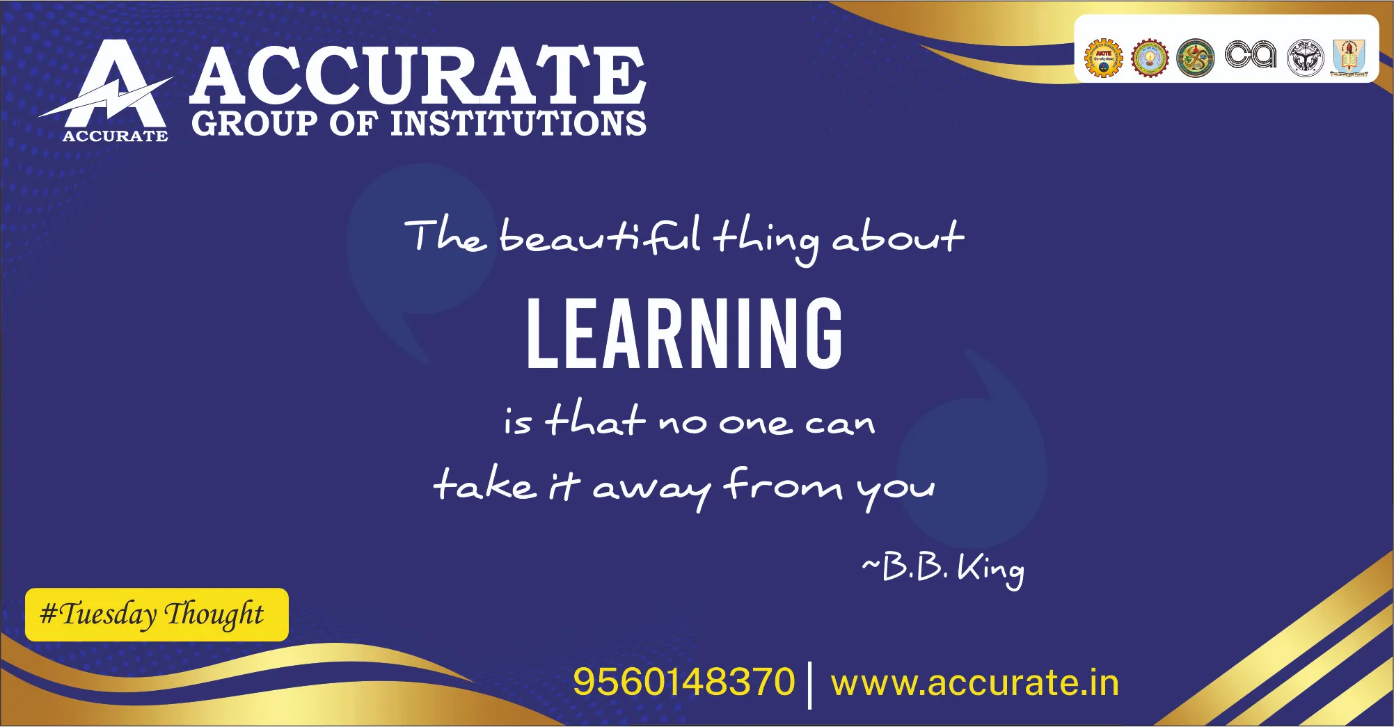 Inspiring Quotes B.B.King | Tuesday Thought
