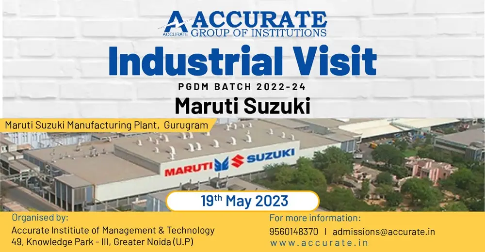 Industrial visit to Maruti Suzuki