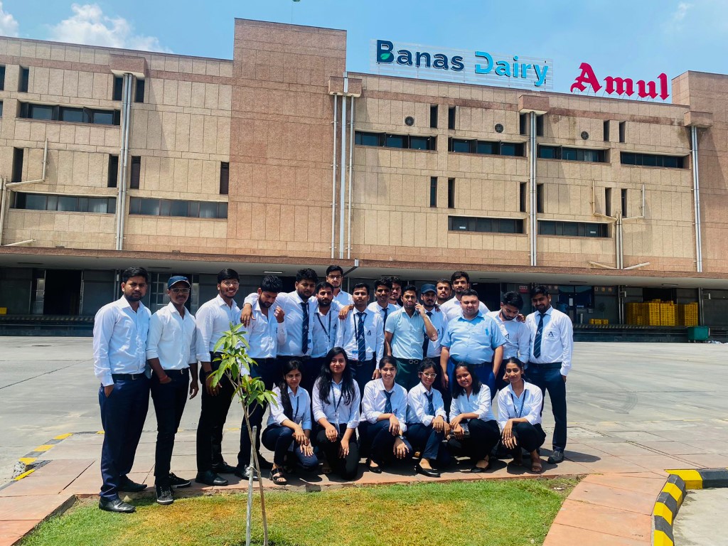 Industrial visit to AMUL s Banas Dairy Unit Faridabad Haryana