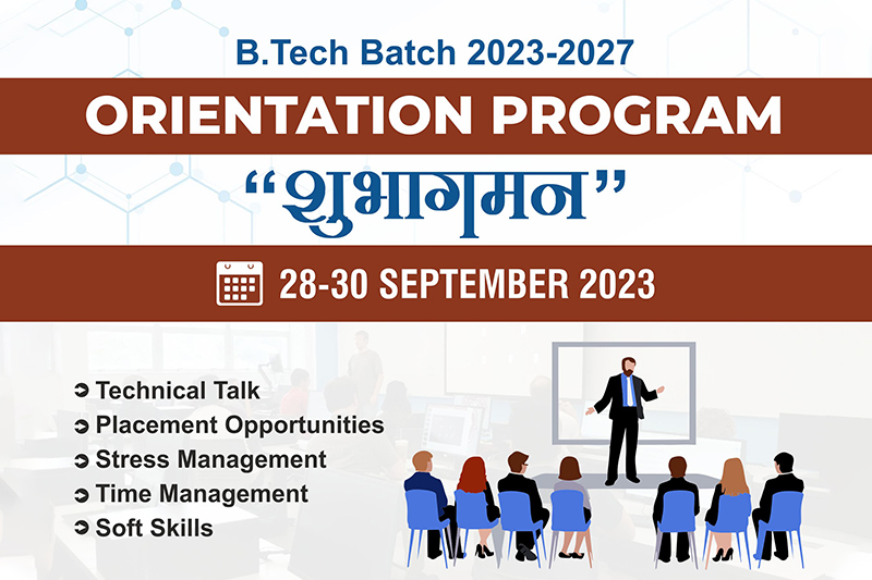 Orientation Program BTech Batch 2023 27