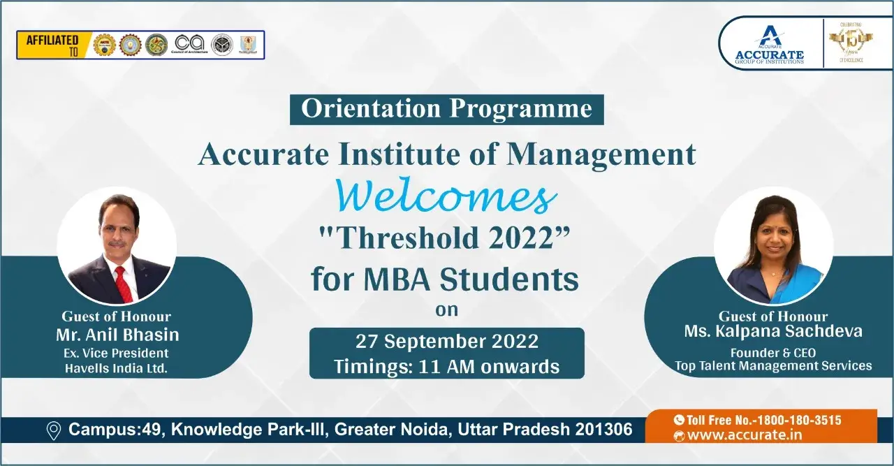 MBA Students Orientation Program - Threshold 2022