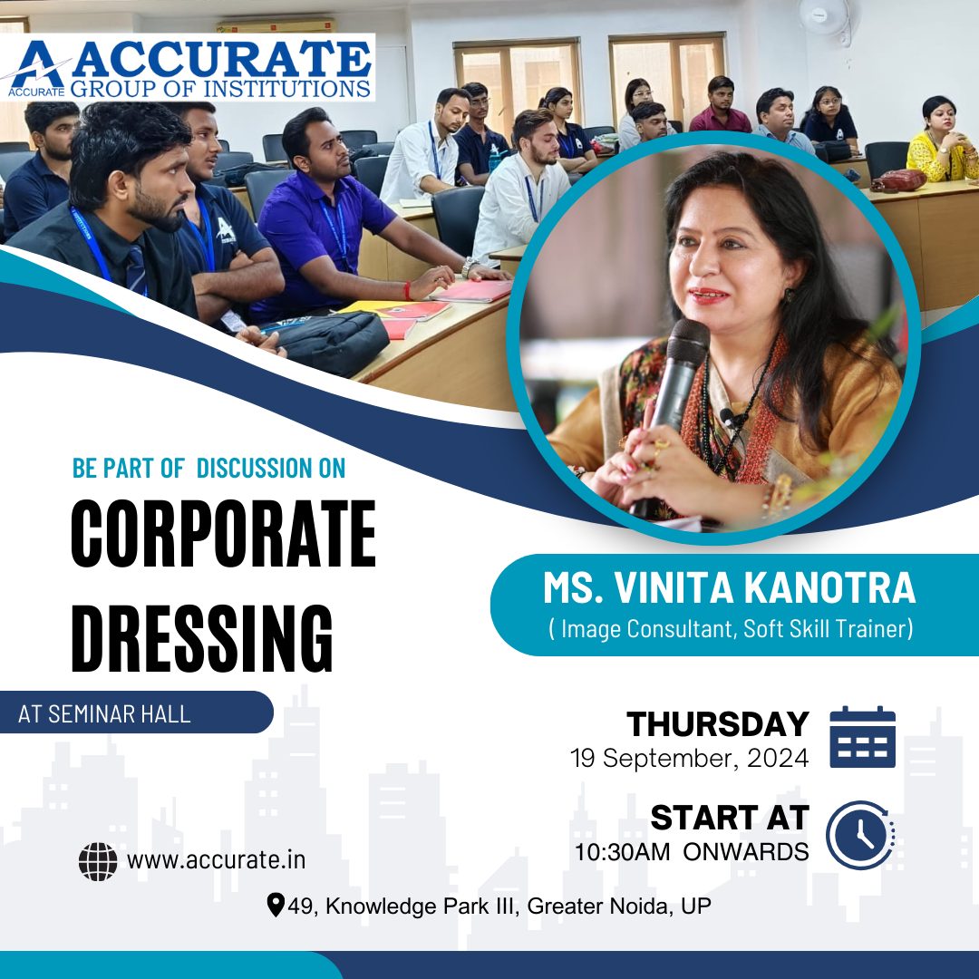 Corporate Dressing Seminar by Ms. Vinita Kanotra