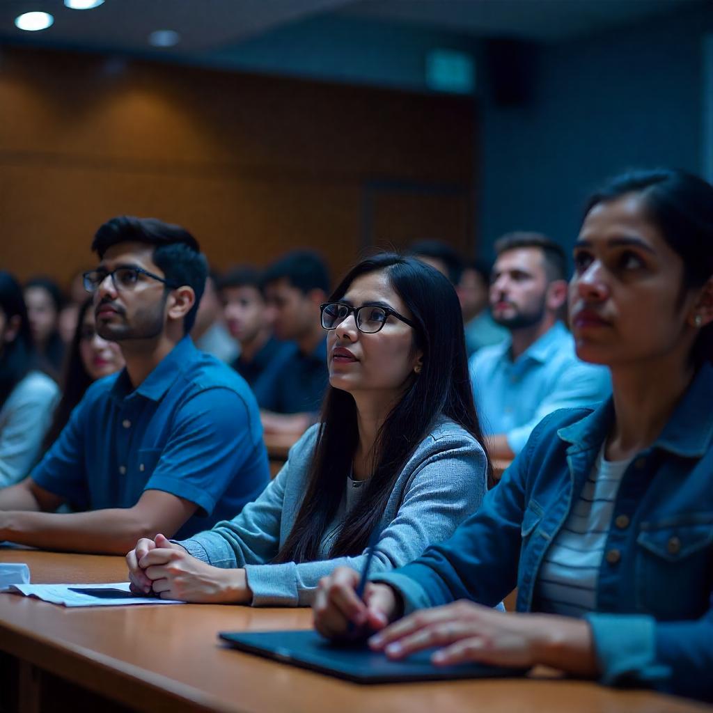 Students collaborating in MCA lab at Greater Noida institute