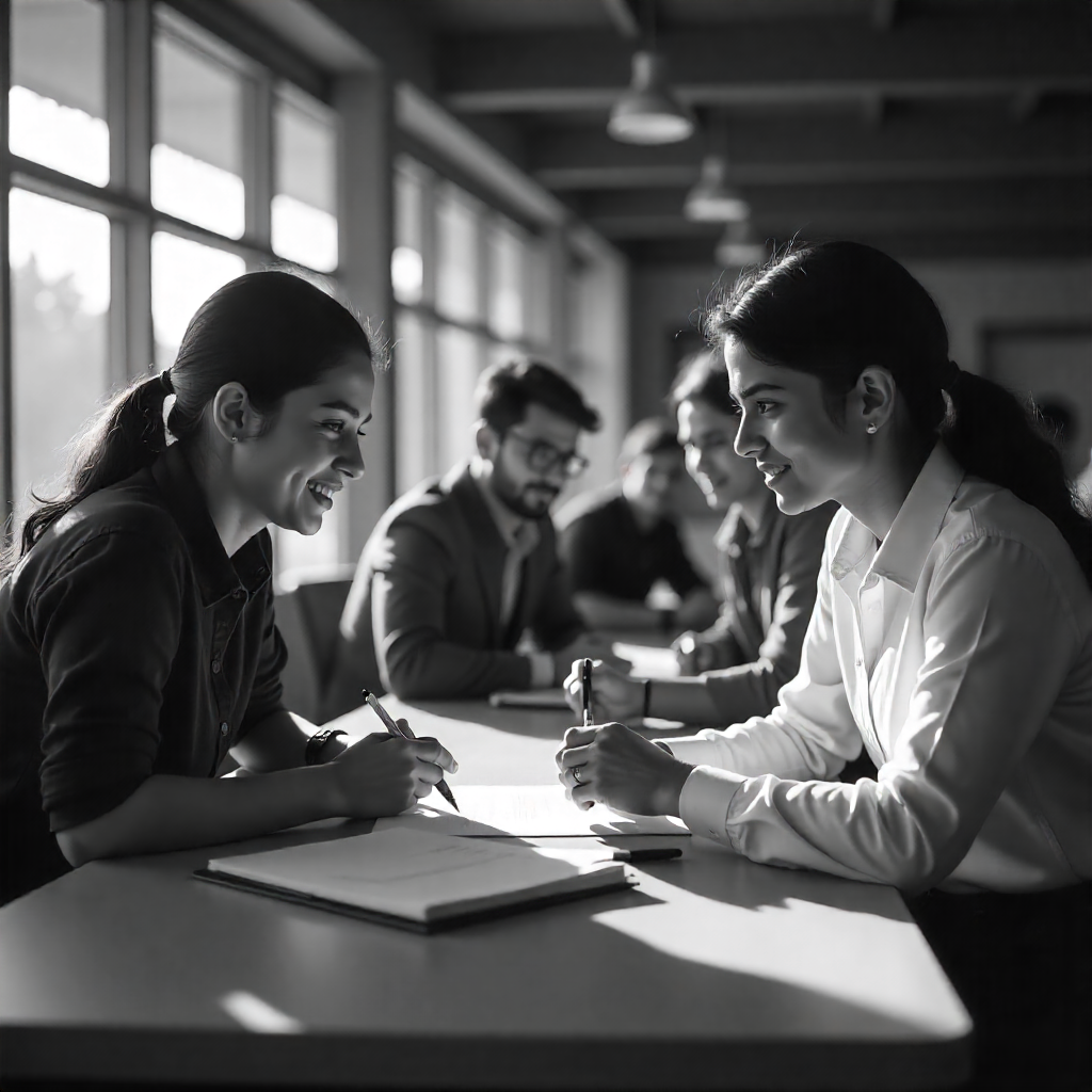 MBA students in corporate strategy session