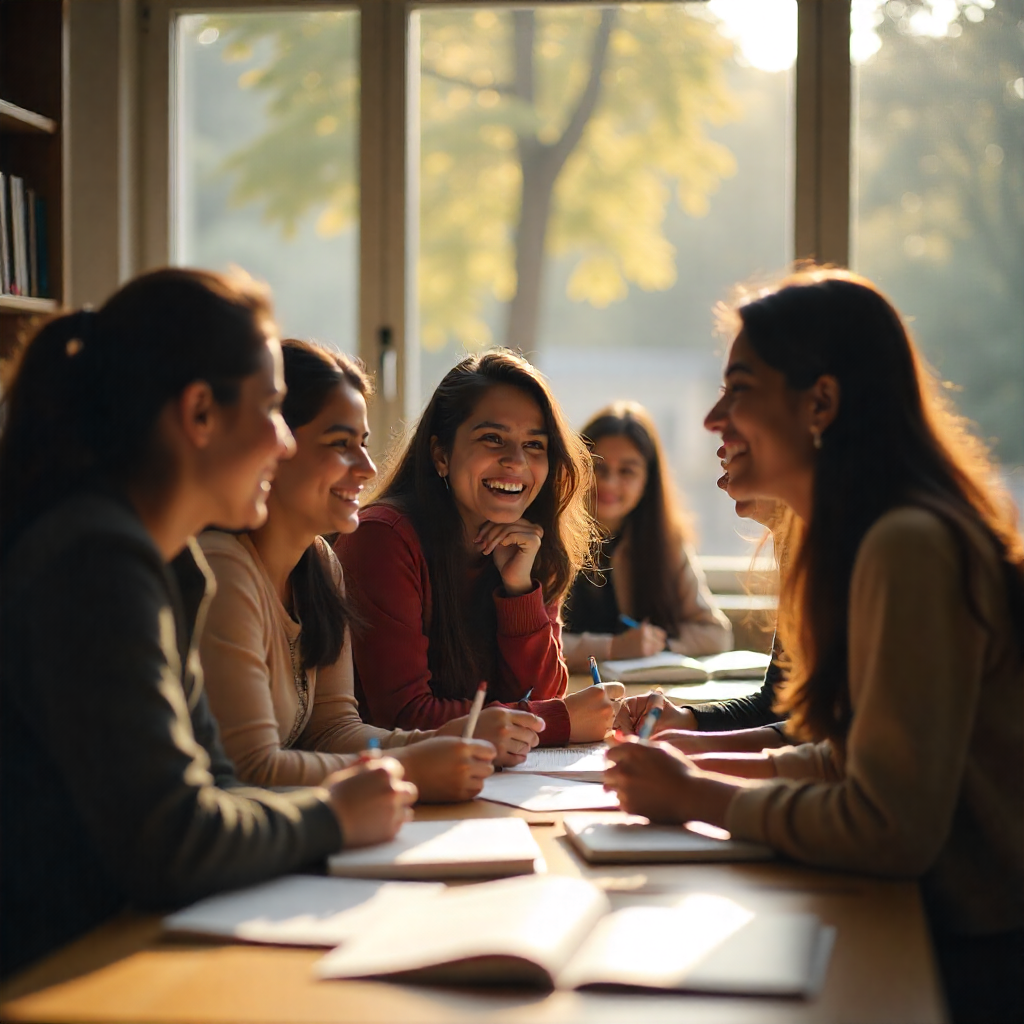 BCA students working on programming projects