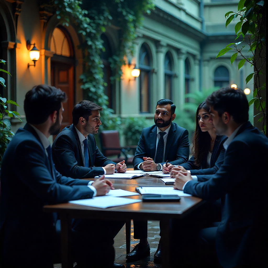 B.Com students presenting business project