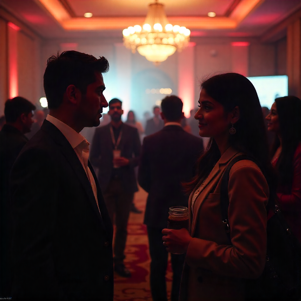 PGDM students presenting business project to industry panel