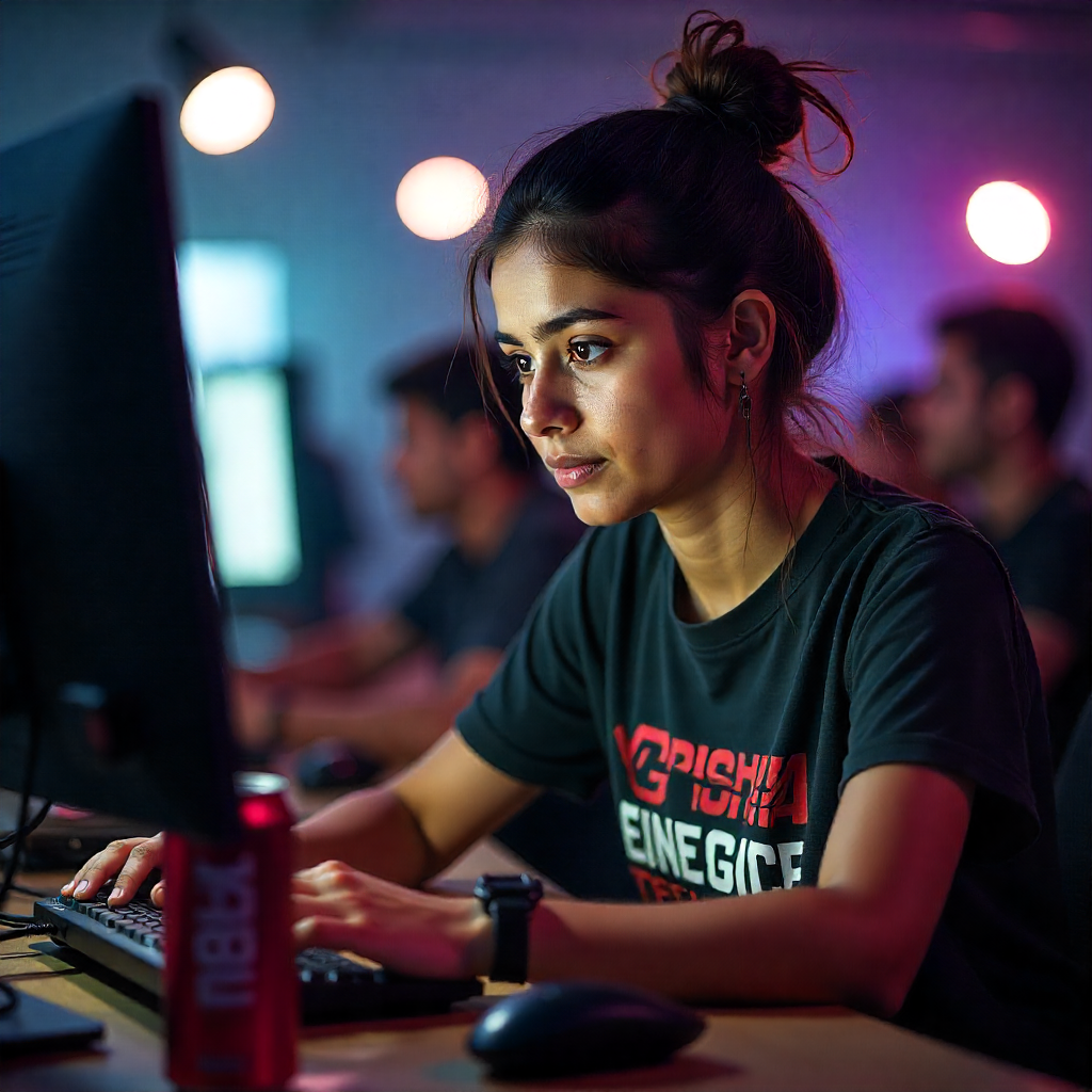 BCA students coding during hackathon