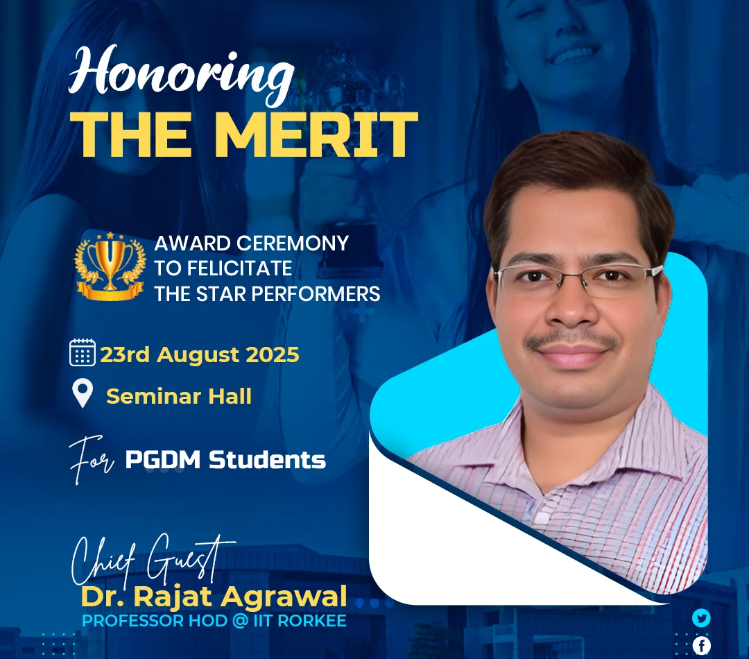 Honoring the Merit Award Ceremony with Chief Guest Dr Rajat Agrawal