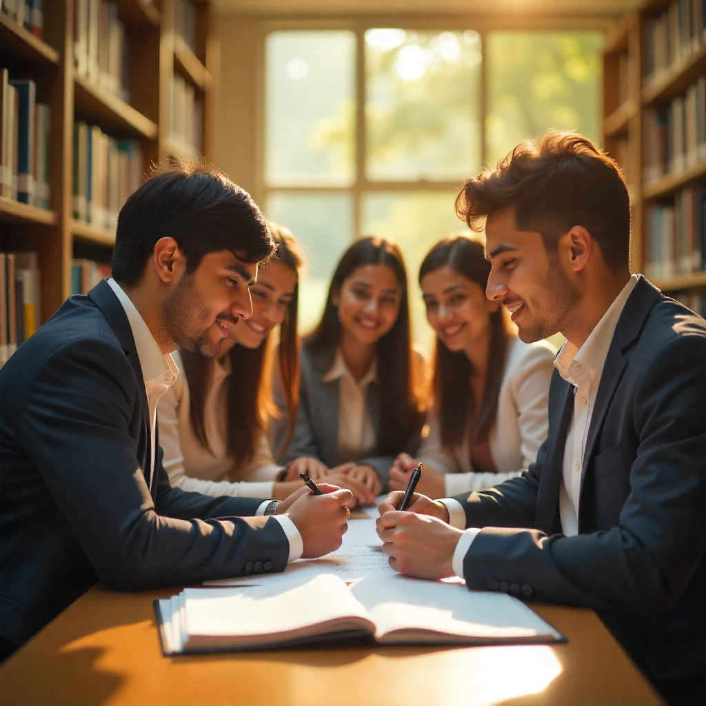 MBA students at Accurate Institute during placements