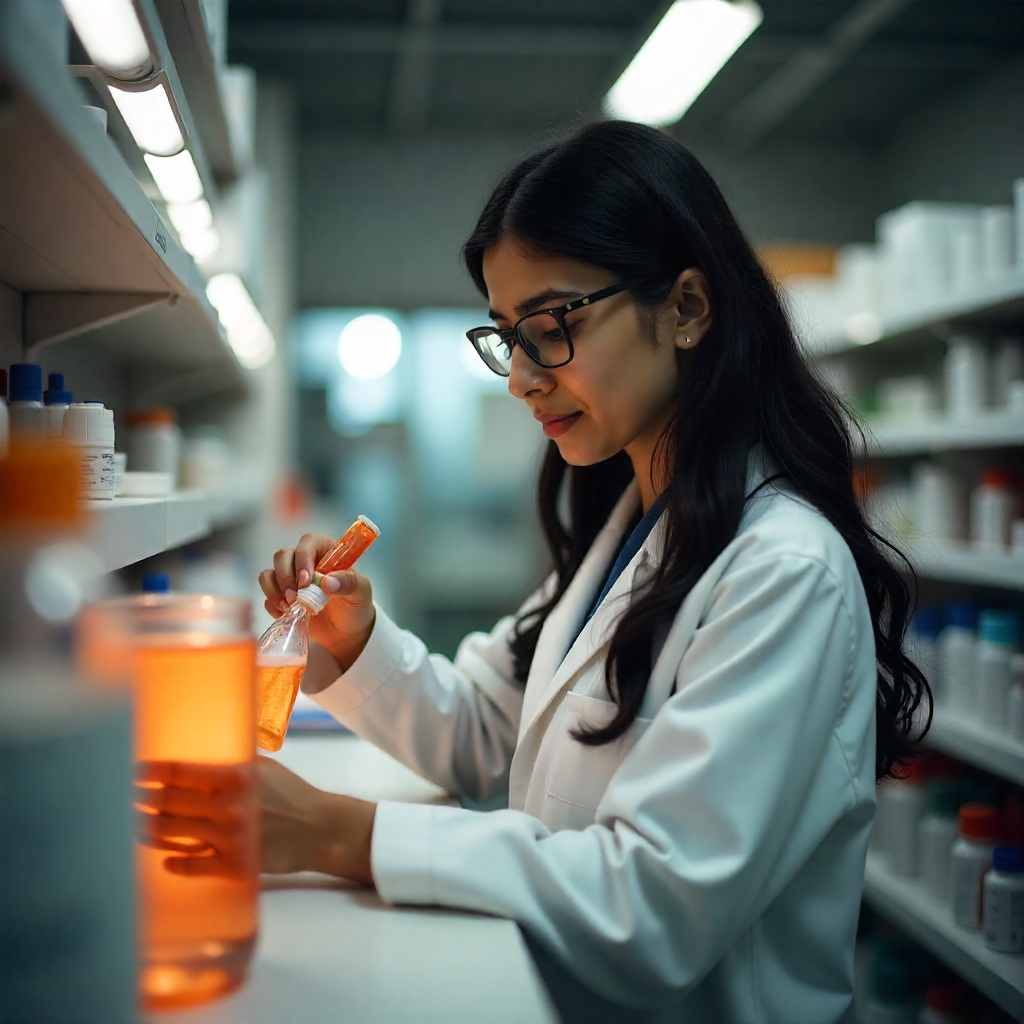 Pharmacy students presenting research project