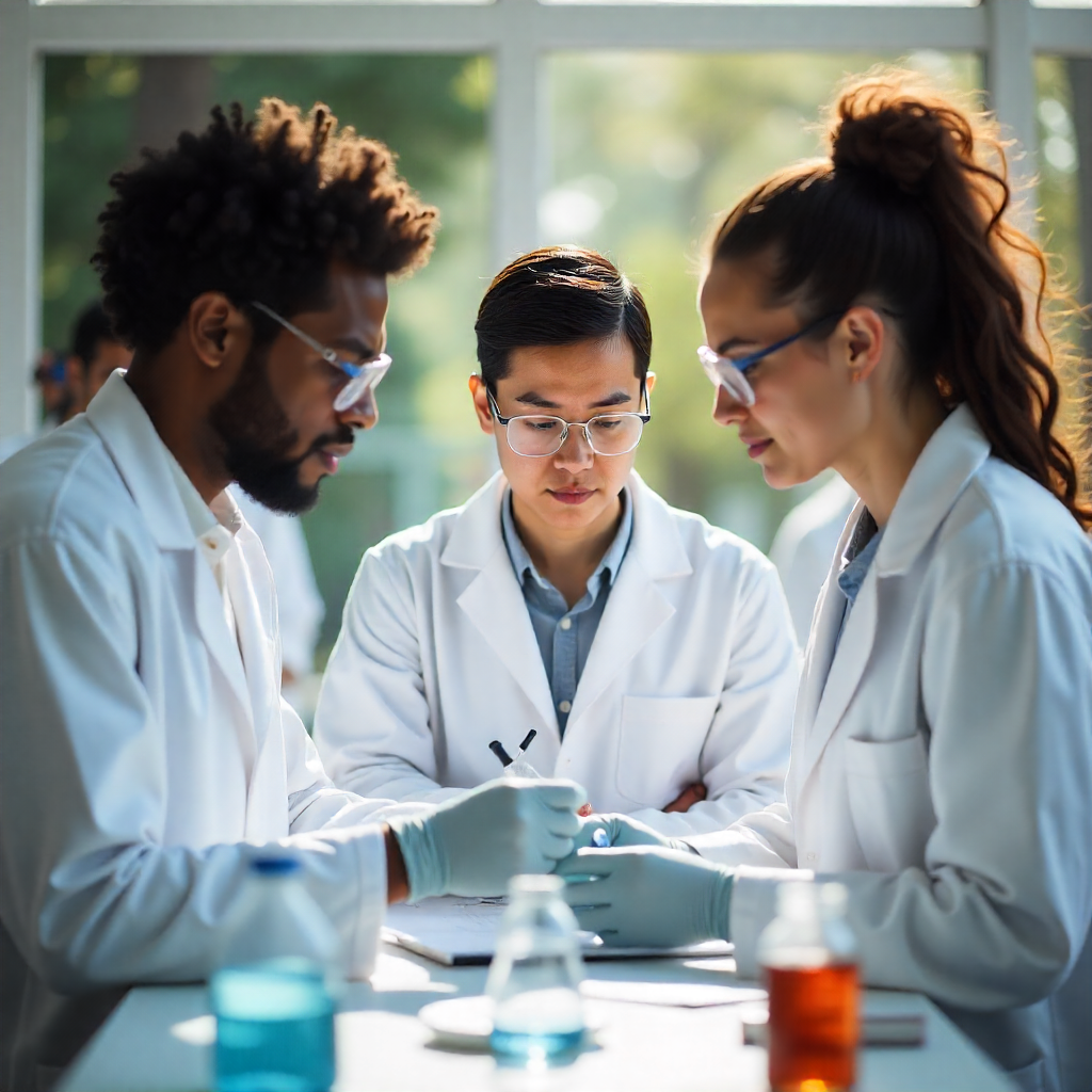 DPharma students during practical training