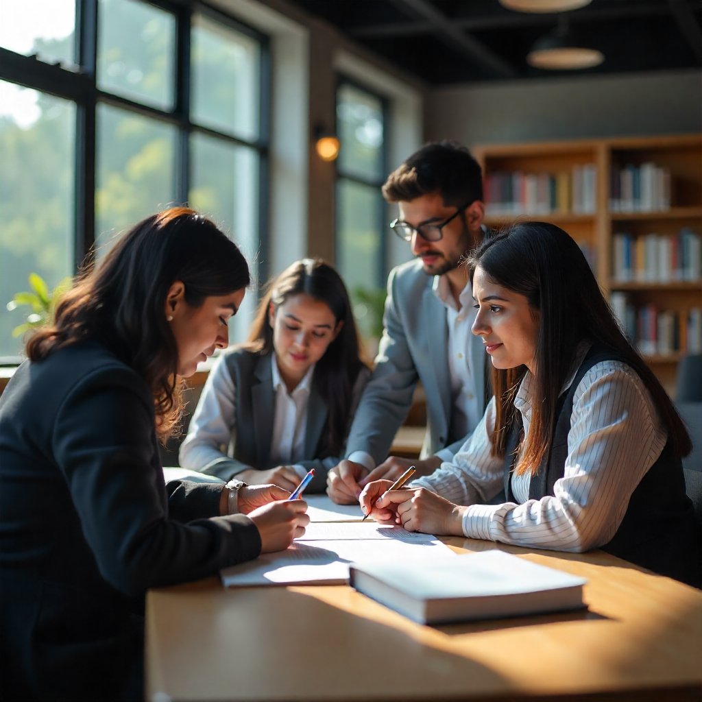 MBA professionals networking at international conference