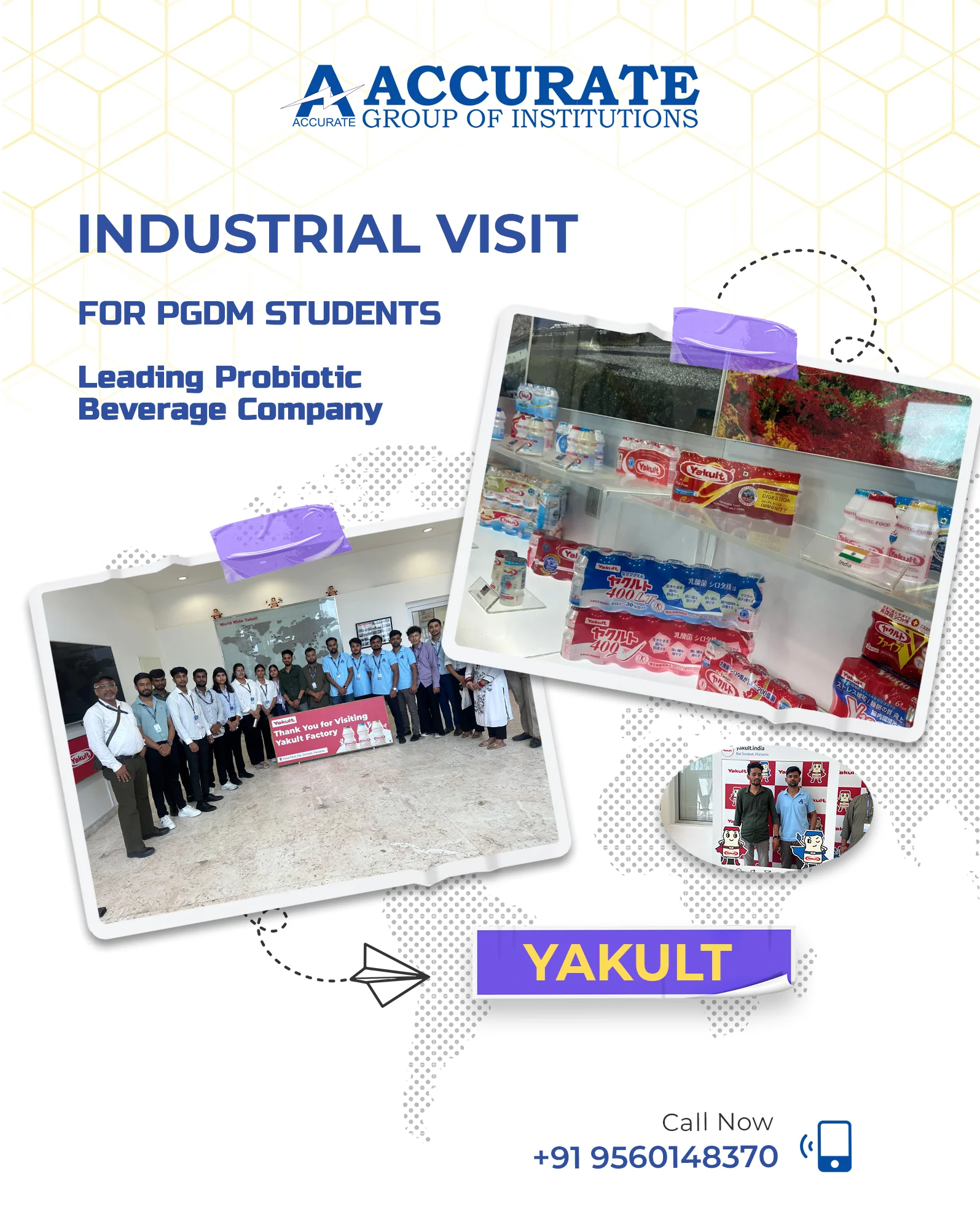 PGDM Students Explore Industry Excellence at Yakult Danone Visit