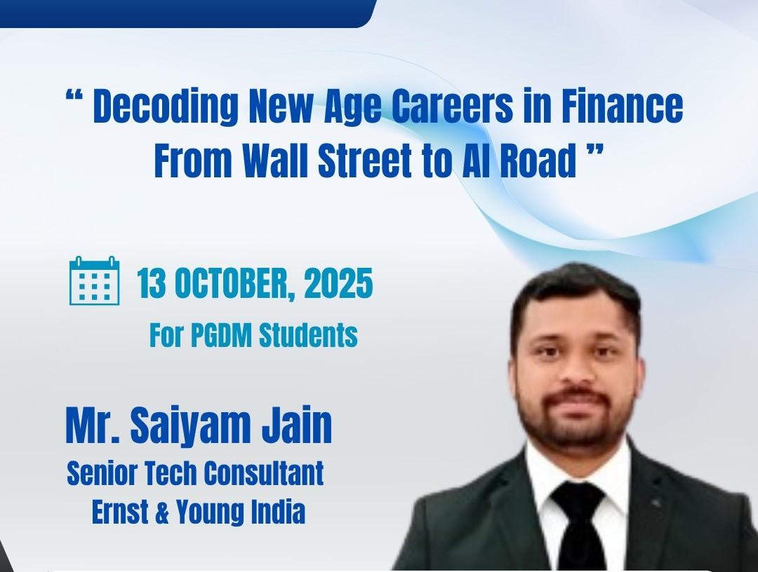Guest Session by Mr. Saiyam Jain from EY India