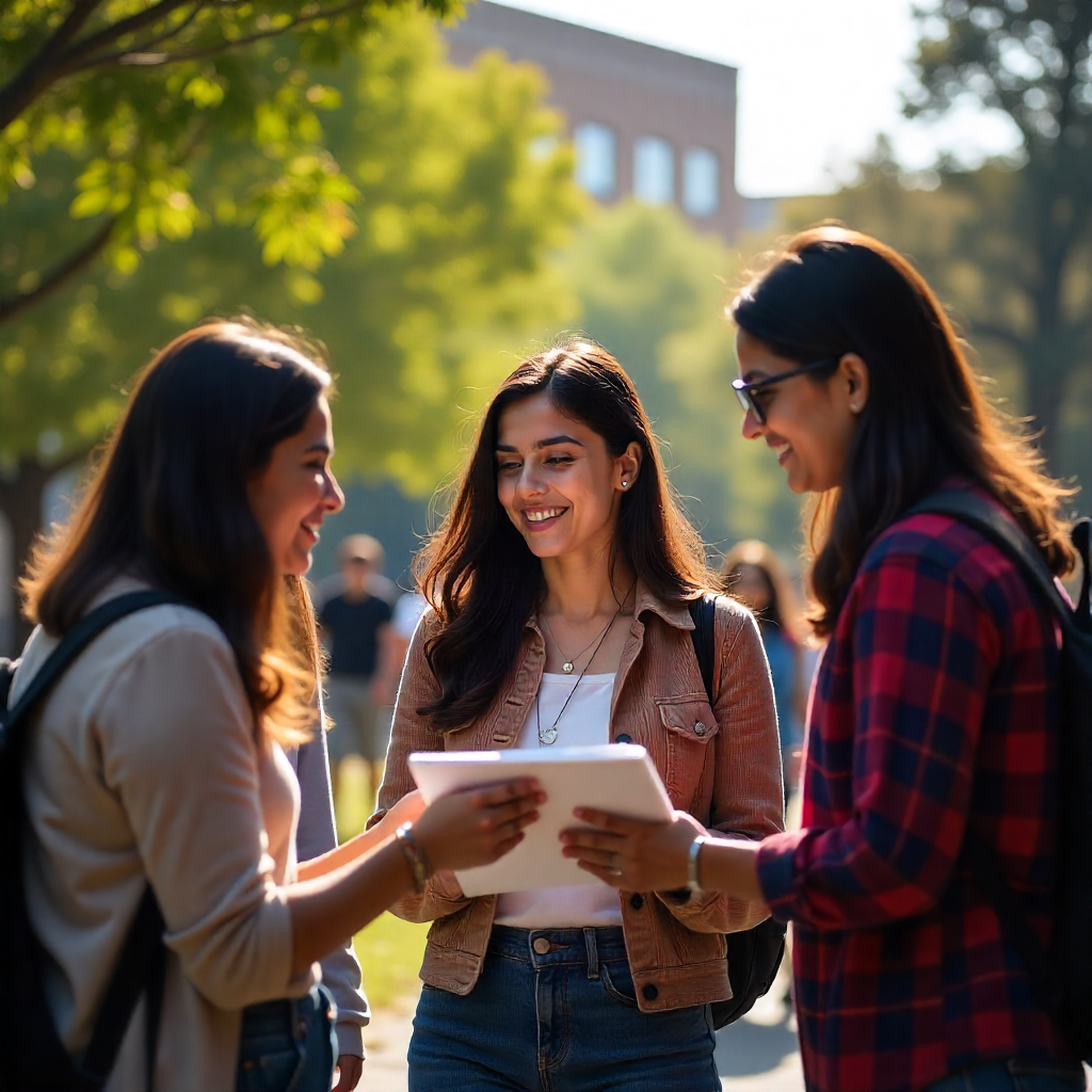 BBA students learning digital marketing strategies