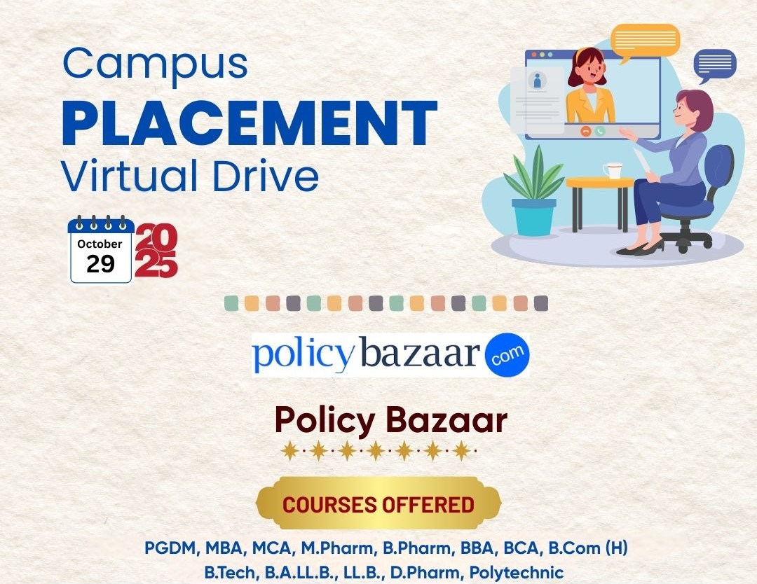 Virtual Placement Drive with PolicyBazaar
