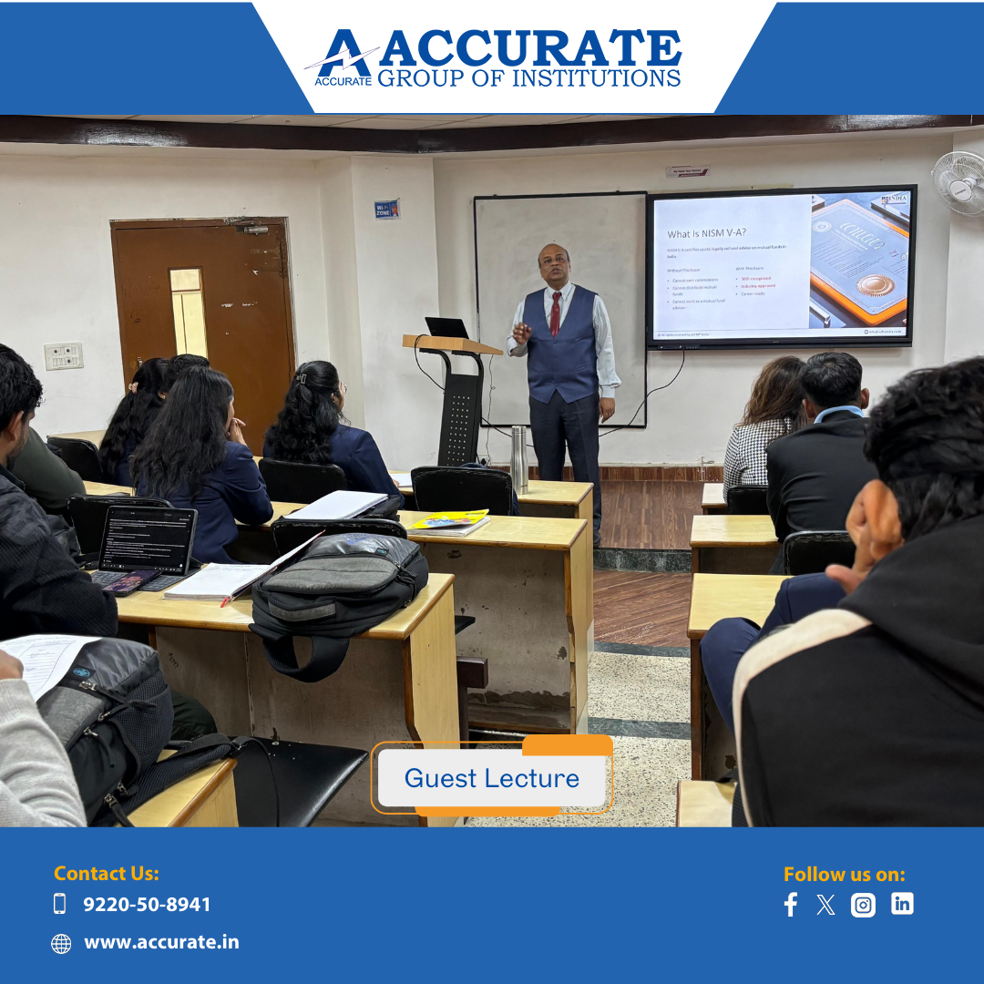 Glimpses of Prof Rahul Ranjan Guest Lecture on Finance Careers