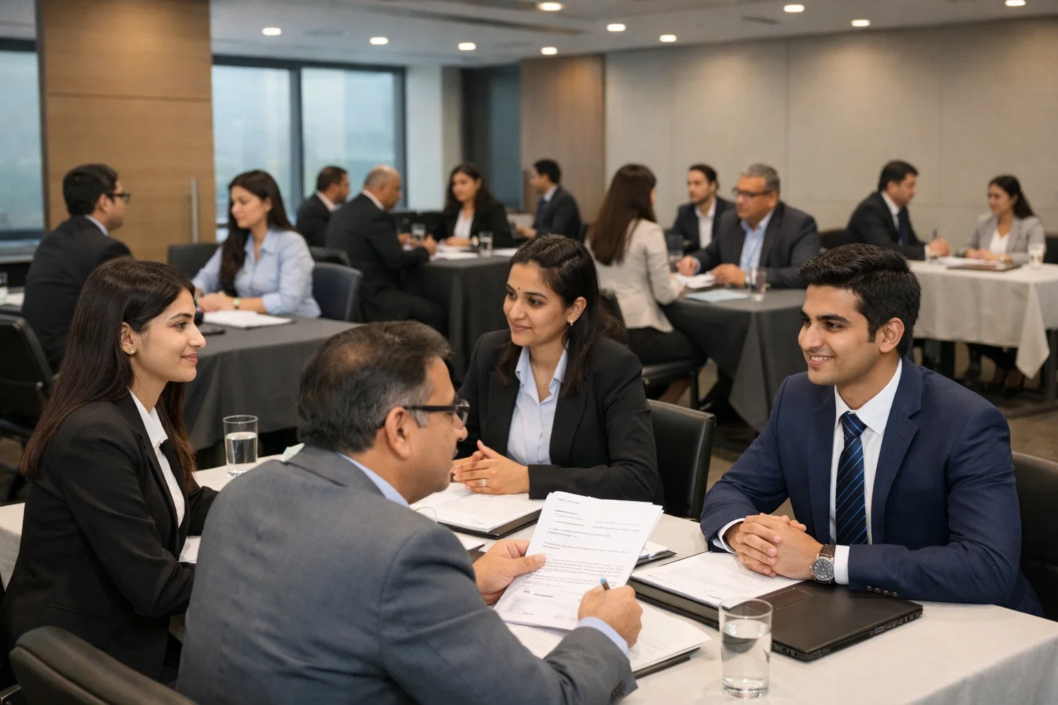 Corporate placement drive for PGDM students at a leading placement-focused institute in Delhi NCR