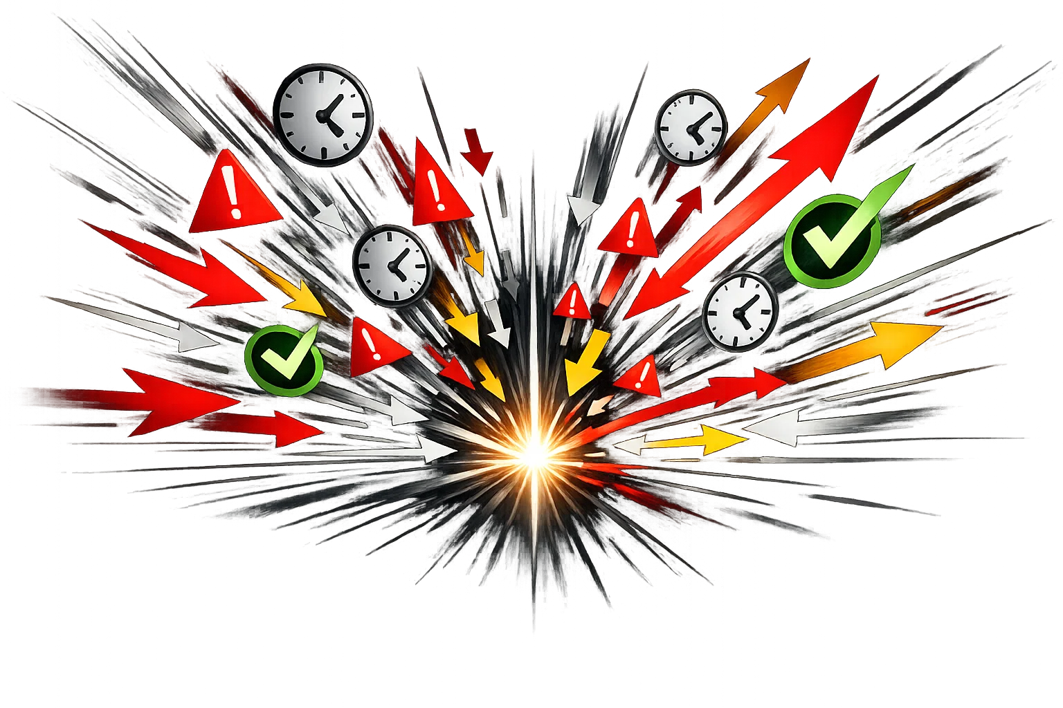 Conceptual representation of fast decision-making under pressure