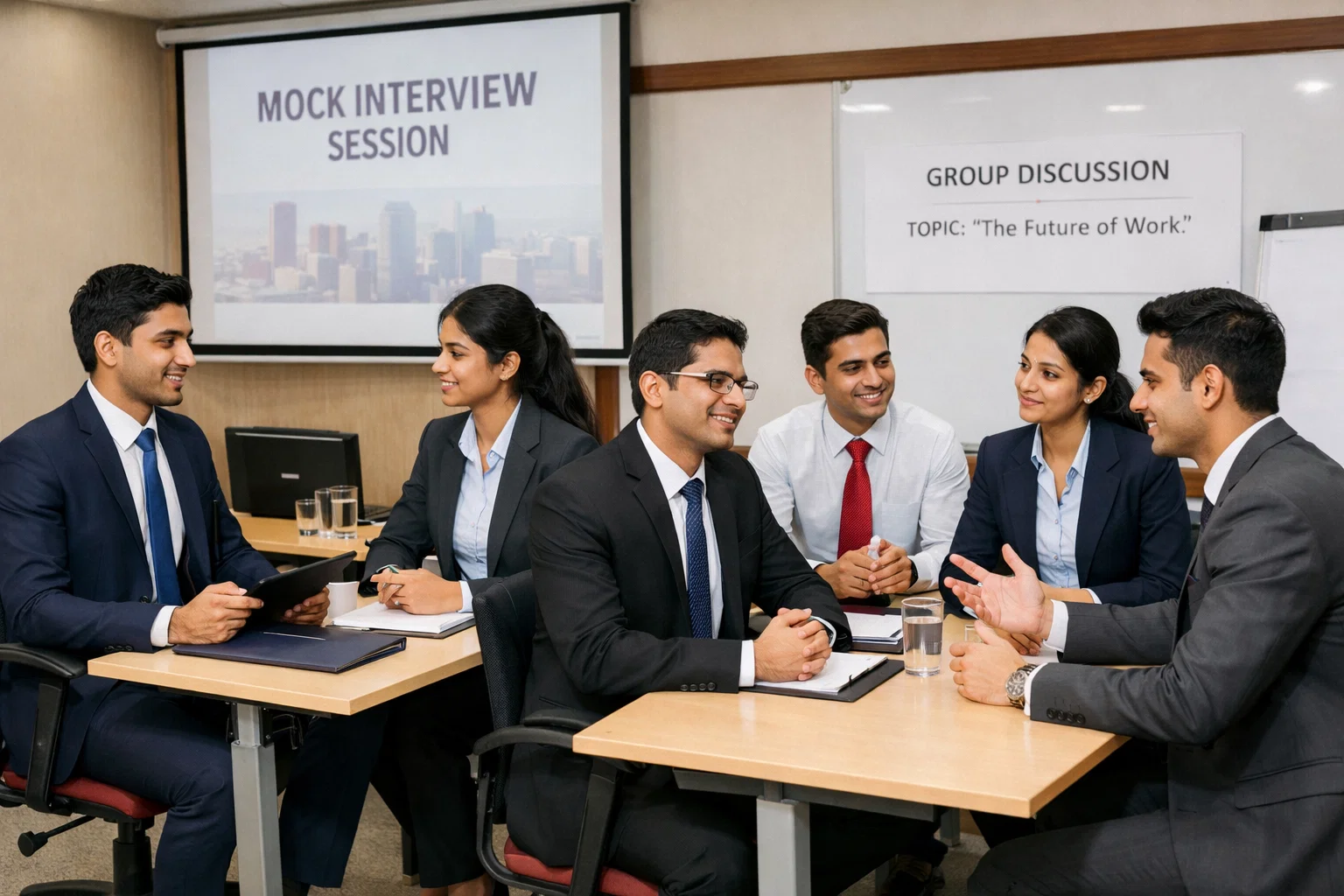 PGDM students developing communication and interview skills