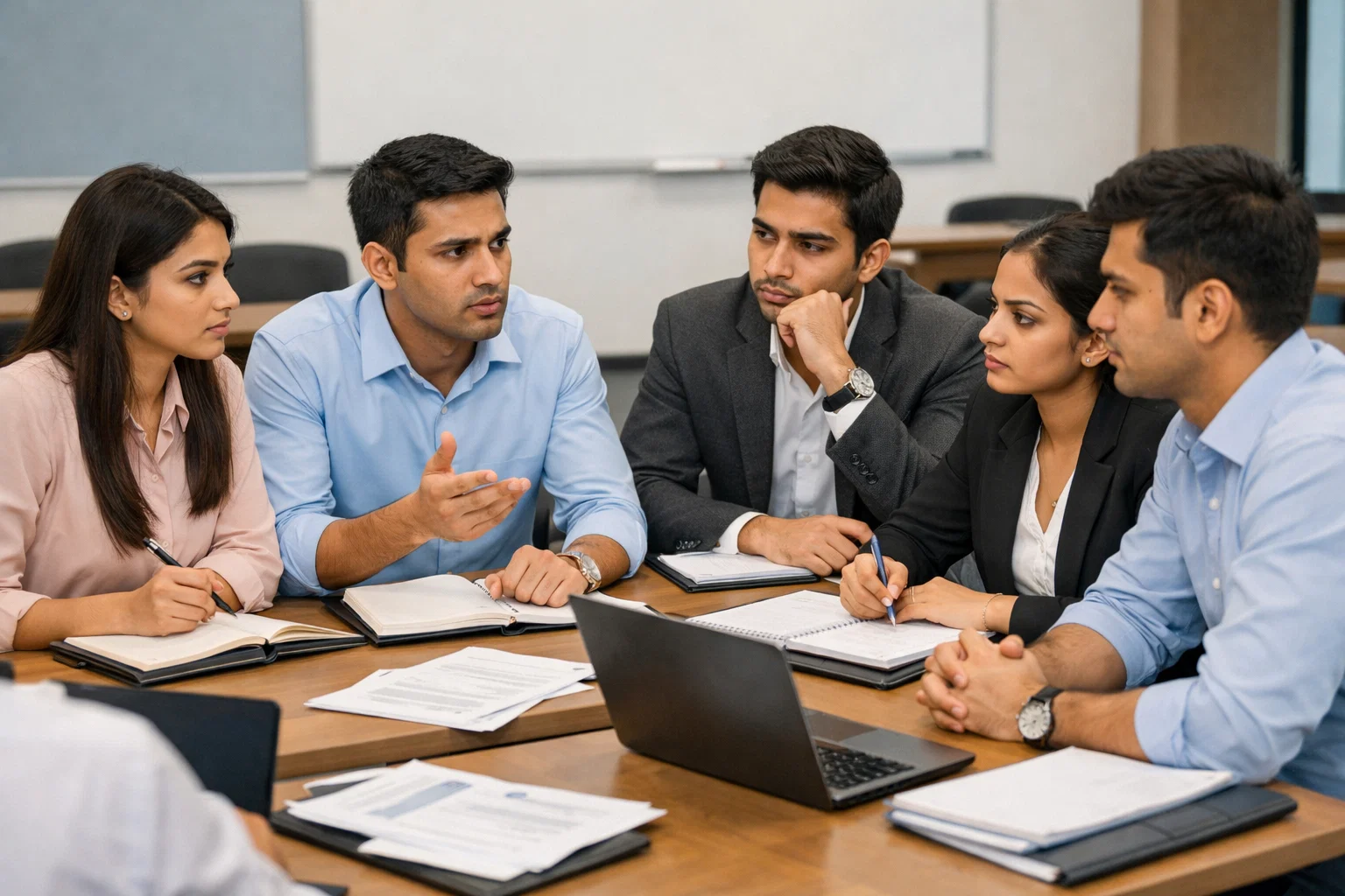 PGDM students preparing for placements and interviews