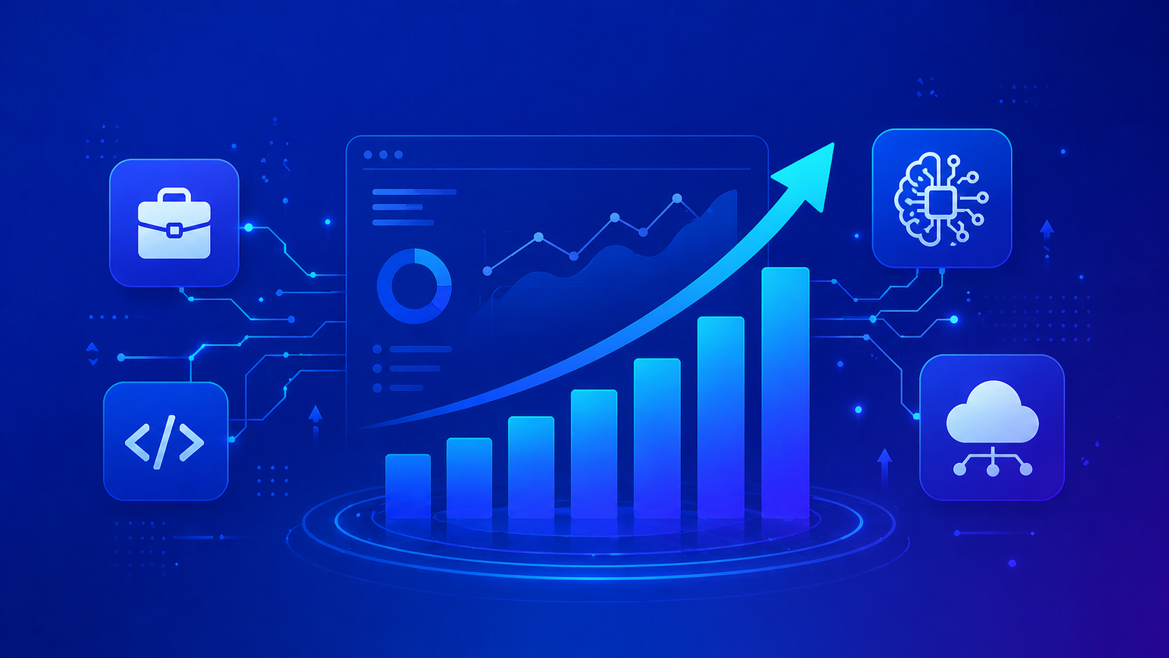 Engineering placements and career growth analytics concept