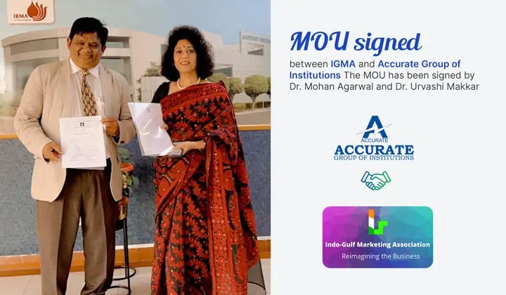 MOU signed between IGMA and Accurate Group of Institutions.